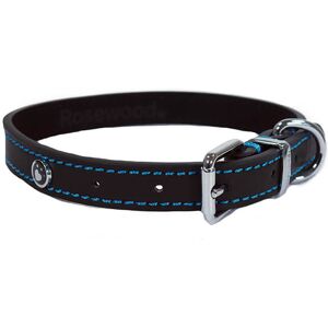 Rosewood Dog Collar - Luxurious Leather - Black - 22-26" Rosewood Dog Collar - Luxurious Leather - Black - 22-26"