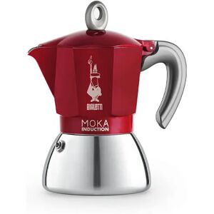 Bialetti Moka Induction 4 Cup Espresso Maker Red