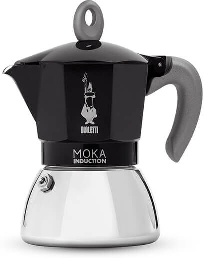 Bialetti Moka Induction 4 Cup Espresso Maker Black