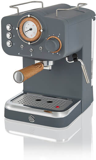 Swan Nordic Slate Grey Pump Espresso Coffee Machine