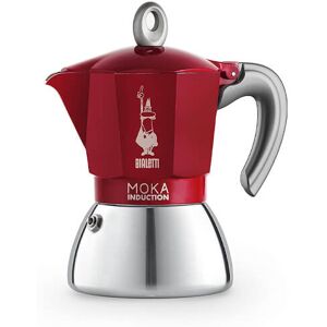 Bialetti Moka Induction 4 Cup Espresso Maker Red