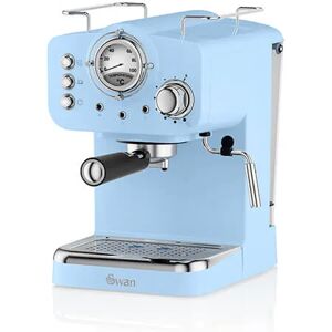 Swan Retro Blue Pump Espresso Coffee Machine