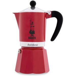 Bialetti Rainbow 6 Cup Coffee Maker Red Bialetti Rainbow 6 Cup Coffee Maker Red