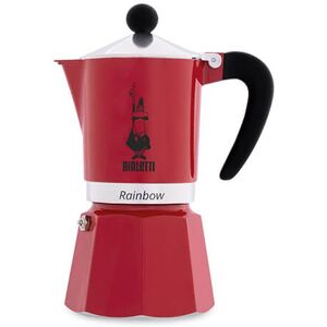 Bialetti Rainbow 3 Cup Coffee Maker Red