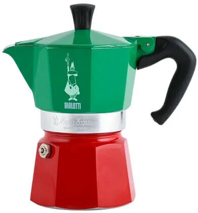 Bialetti Moka Express 3 Cup Espresso Maker Tricolore Italia