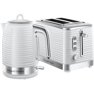 Russell Hobbs Inspire Kettle & 2 Slice Toaster Set White