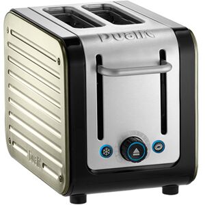 Dualit Architect 2 Slot Black Body With Canvas White Panel Toaster