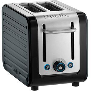 Dualit Architect 2 Slot Black Body With Metallic Charcoal Panel Toaster