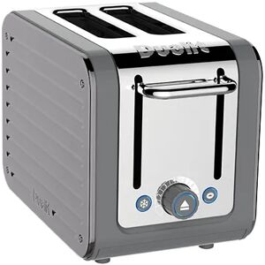 Dualit Architect 2 Slot Grey Body With Metallic Silver Panel Toaster