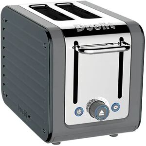 Dualit Architect 2 Slot Grey Body With Metallic Charcoal Panel Toaster