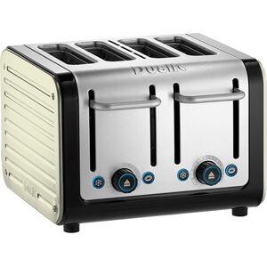 Dualit Architect 4 Slot Black Body With Canvas White Panel Toaster