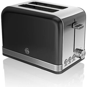 Swan Retro Black 2 Slice Toaster