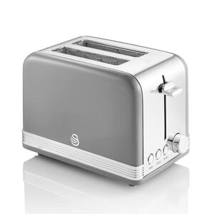 Swan Retro Grey 2 Slice Toaster