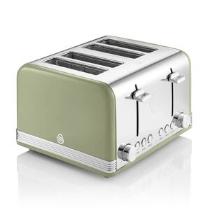 Swan Retro Green 4 Slice Toaster