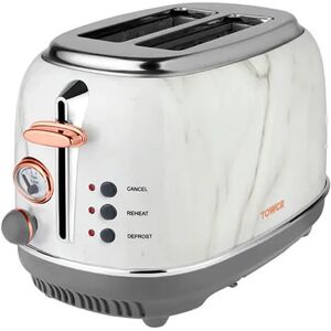 Tower Bottega Stainless Steel 2 Slice Toaster Marble