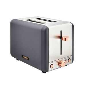 Tower Cavaletto Toaster 2 Slice Grey