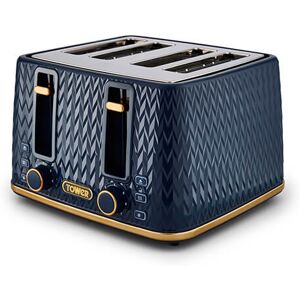 Tower Empire Toaster 4 Slice Midnight Blue Tower Empire Toaster 4 Slice Midnight Blue