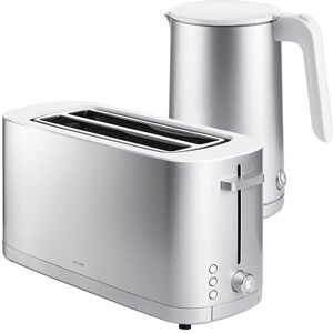 Zwilling Enfinigy 1.5L Kettle Plastic & 2 Long Slot Toaster Silver