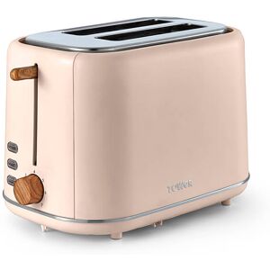 Tower Scandi 2 Slice Toaster Pink Clay