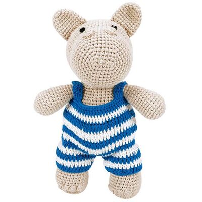 Woolie James the Hippo Crocheted Soft Toy Woolie James the Hippo Crocheted Soft Toy