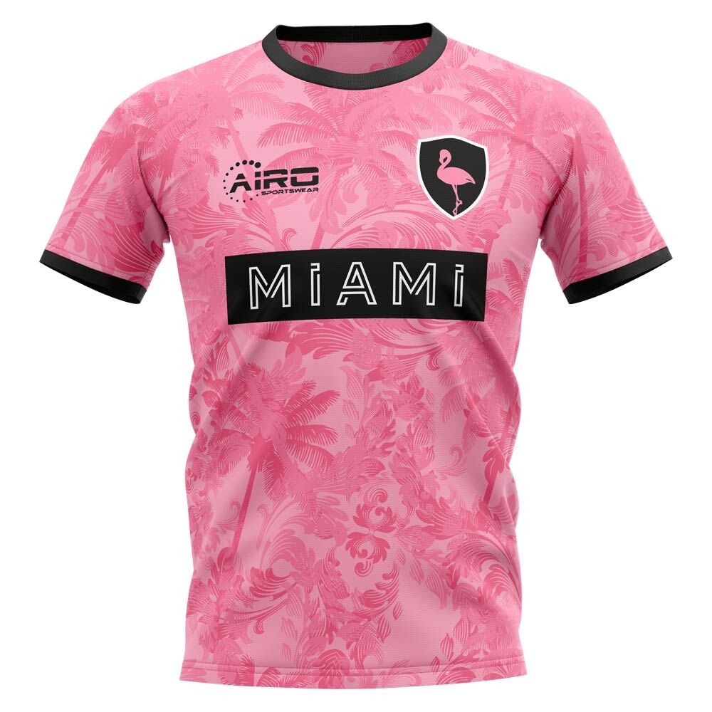 Airo Sportswear 2023-2024 Miami Away Concept Football Shirt - Womens - Black - female - Size: Large - UK Size 14