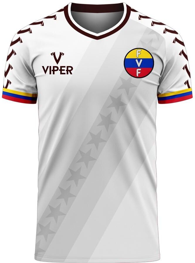 Viper Sportswear Venezuela 2023-2024 Away Concept Football Kit (Viper) - Womens - White - female - Size: Small - UK Size 10