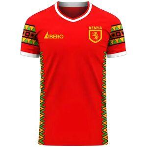 Libero Sportswear Kenya 2024-2025 Home Concept Football Kit (Libero) - Red - male - Size: XXL 50-52\" Chest (124/136cm) Libero Sportswear Kenya 2024-2025 Home Concept Football Kit (Libero) - Red - male - Size: XXL 50-52\" Chest (124/136cm)