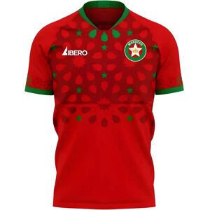 Libero Sportswear Morocco 2024-2025 Away Concept Football Kit (Libero) - Red - male - Size: XXL 50-52\" Chest (124/136cm) Libero Sportswear Morocco 2024-2025 Away Concept Football Kit (Libero) - Red - male - Size: XXL 50-52\" Chest (124/136cm)