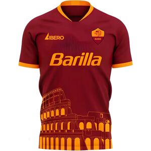 Libero Sportswear Roma 2024-2025 Home Concept Football Kit (Libero) - Maroon - male - Size: XXL 50-52\" Chest (124/136cm) Libero Sportswear Roma 2024-2025 Home Concept Football Kit (Libero) - Maroon - male - Size: XXL 50-52\" Chest (124/136cm)