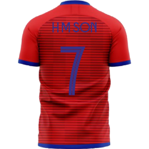 Libero Sportswear South Korea 2023-2024 Home Concept Football Kit (Libero) (H M SON 7) - Red - male - Size: XXL 50-52\" Chest (124/136cm) Libero Sportswear South Korea 2023-2024 Home Concept Football Kit (Libero) (H M SON 7) - Red - male - Size: XXL 50-52\" Chest (124/136cm)