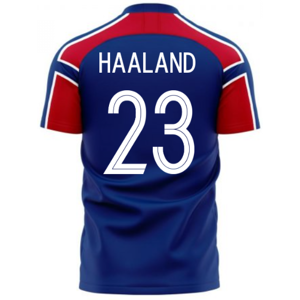Libero Sportswear Norway 2023-2024 Away Concept Football Kit (Libero) (HAALAND 23) - Navy - male - Size: XXL 50-52\" Chest (124/136cm) Libero Sportswear Norway 2023-2024 Away Concept Football Kit (Libero) (HAALAND 23) - Navy - male - Size: XXL 50-52\" Chest (124/136cm)