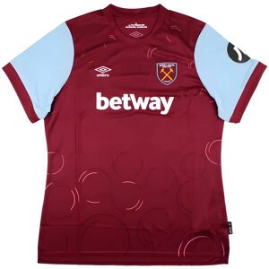 Umbro 2023-2024 West Ham United Home Shirt (Womens) - Claret - female - Size: Large - Size 14 (36\" Chest) 91.5cm Umbro 2023-2024 West Ham United Home Shirt (Womens) - Claret - female - Size: Large - Size 14 (36\" Chest) 91.5cm