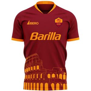 Libero Sportswear Roma 2023-2024 Home Concept Football Kit (Libero) - Maroon - male - Size: XXL 50-52\