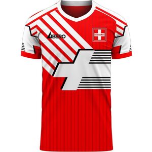 Libero Sportswear Switzerland 2023-2024 Retro Concept Football Kit (Libero) - Red - male - Size: XXL 50-52\