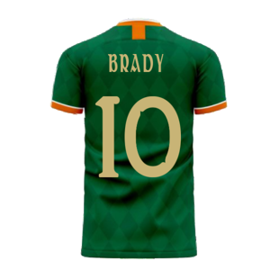 Libero Sportswear Ireland 2023-2024 Classic Concept Football Kit (Libero) (BRADY 10) - Green - male - Size: XXL 50-52\