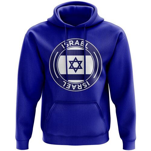 UKSoccershop Israel Football Badge Hoodie (Royal) - Blue - male - Size: LB (9-11 Years)