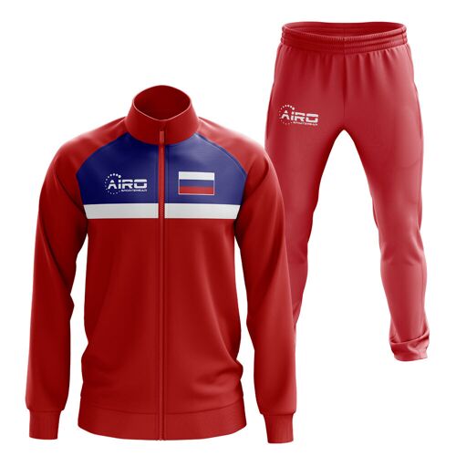 Airo Sportswear Russia Concept Football Tracksuit (Red) - Red - male - Size: XLB 32-35\\" Chest (81.5/88.5cm)