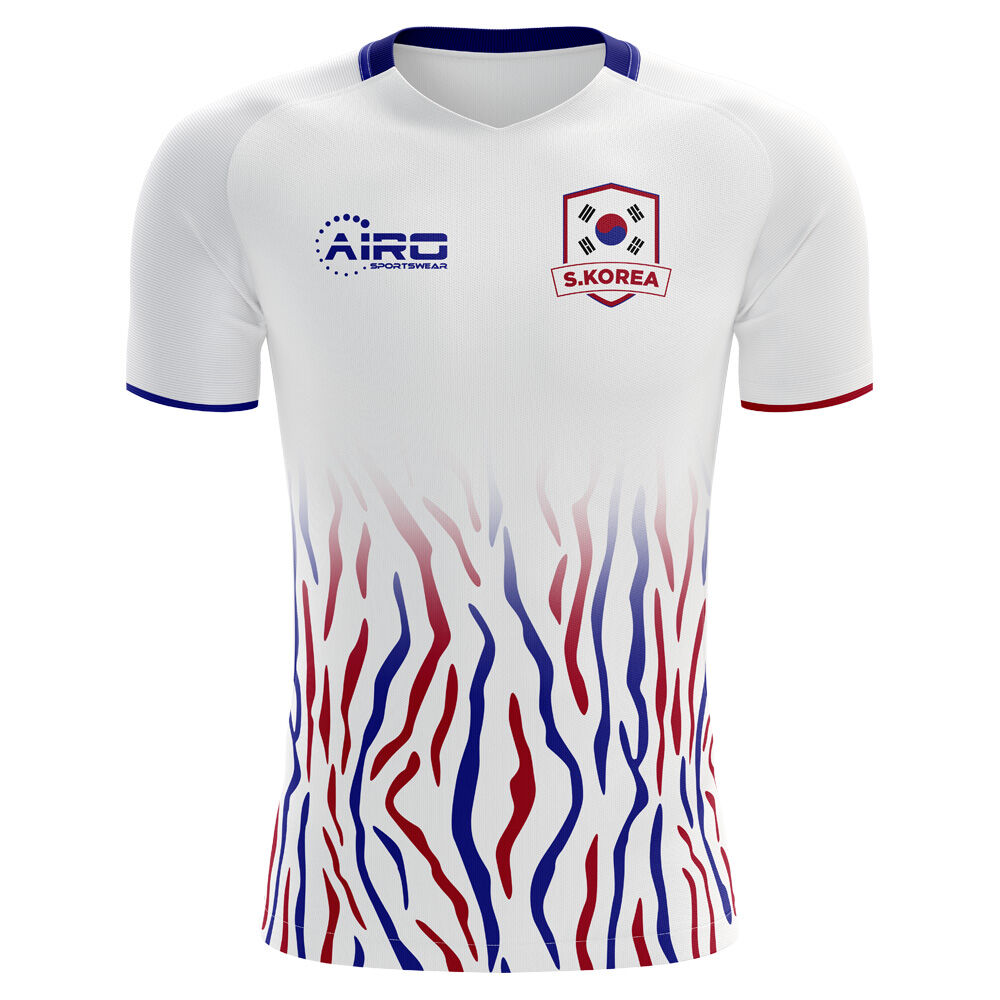Airo Sportswear 2022-2023 South Korea Away Concept Football Shirt - White - male - Size: Small 34-36\" Chest (88/96cm)