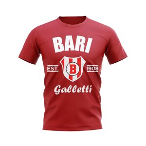 UKSoccershop Bari Established Football T-Shirt (Red) - Red - male - Size: Womens XXL (Size 18 - 40\ Chest)