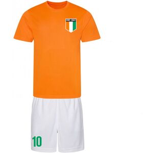 UKSoccershop Personalised Ivory Coast Training Kit - Orange - male - Size: Medium (38-40\