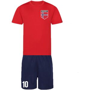 UKSoccershop Personalised Norway Training Kit - Red - male - Size: Medium (38-40\