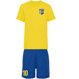 UKSoccershop Personalised Sweden Training Kit - Yellow - male - Size: Medium (38-40\