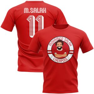 Gildan Mohamed Salah Liverpool Illustration T-Shirt (Red) - Red - male - Size: Womens XXL (Size 18 - 40\