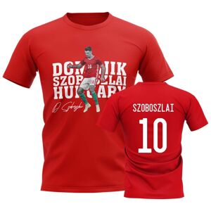 UKSoccershop Dominik Szoboszlai Hungary Player Tee (Red) - Red - male - Size: Womens XXL (Size 18 - 40\