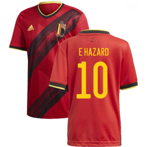 2020-2021 Belgium Home Adidas Football Shirt (E HAZARD 10) - Red - male - Size: XXXL 48-50\" Chest 2020-2021 Belgium Home Adidas Football Shirt (E HAZARD 10) - Red - male - Size: XXXL 48-50\" Chest