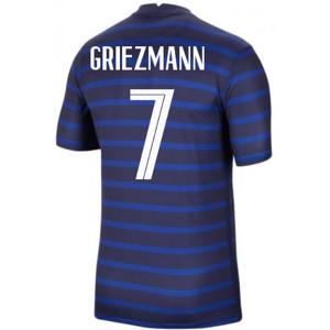 2020-2021 France Home Nike Football Shirt (GRIEZMANN 7) - Navy - male - Size: Small 34-36\" Chest (88/96cm) 2020-2021 France Home Nike Football Shirt (GRIEZMANN 7) - Navy - male - Size: Small 34-36\" Chest (88/96cm)