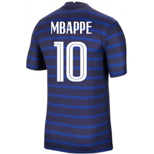 2020-2021 France Home Nike Football Shirt (MBAPPE 10) - Navy - male - Size: Medium 38-40\" Chest (96-104cm) 2020-2021 France Home Nike Football Shirt (MBAPPE 10) - Navy - male - Size: Medium 38-40\" Chest (96-104cm)