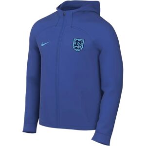 Nike 2022-2023 England Strike Hooded Foootball Jacket (Blue) - Blue - male - Size: Large 42-44\" Chest (104-112cm) Nike 2022-2023 England Strike Hooded Foootball Jacket (Blue) - Blue - male - Size: Large 42-44\" Chest (104-112cm)