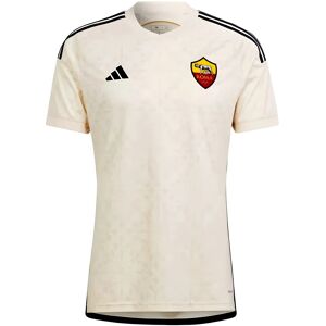 adidas 2023-2024 Roma Away Shirt - Cream - male - Size: Medium 38-40\" Chest adidas 2023-2024 Roma Away Shirt - Cream - male - Size: Medium 38-40\" Chest