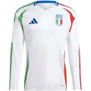 adidas 2024-2025 Italy Long Sleeve Away Shirt - White - male - Size: Medium 38-40\" Chest adidas 2024-2025 Italy Long Sleeve Away Shirt - White - male - Size: Medium 38-40\" Chest